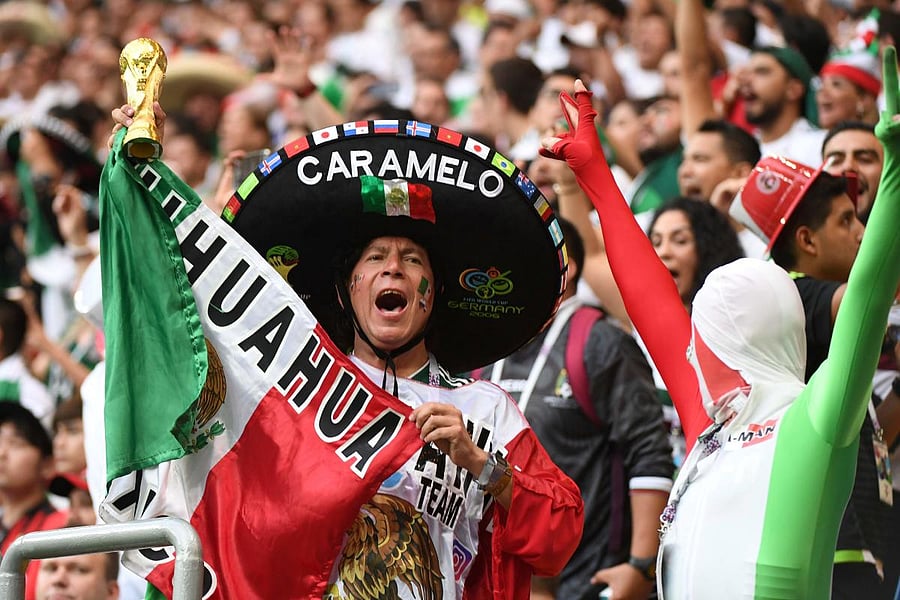Mexico fans have been enjoying a great time in Russia. AFP