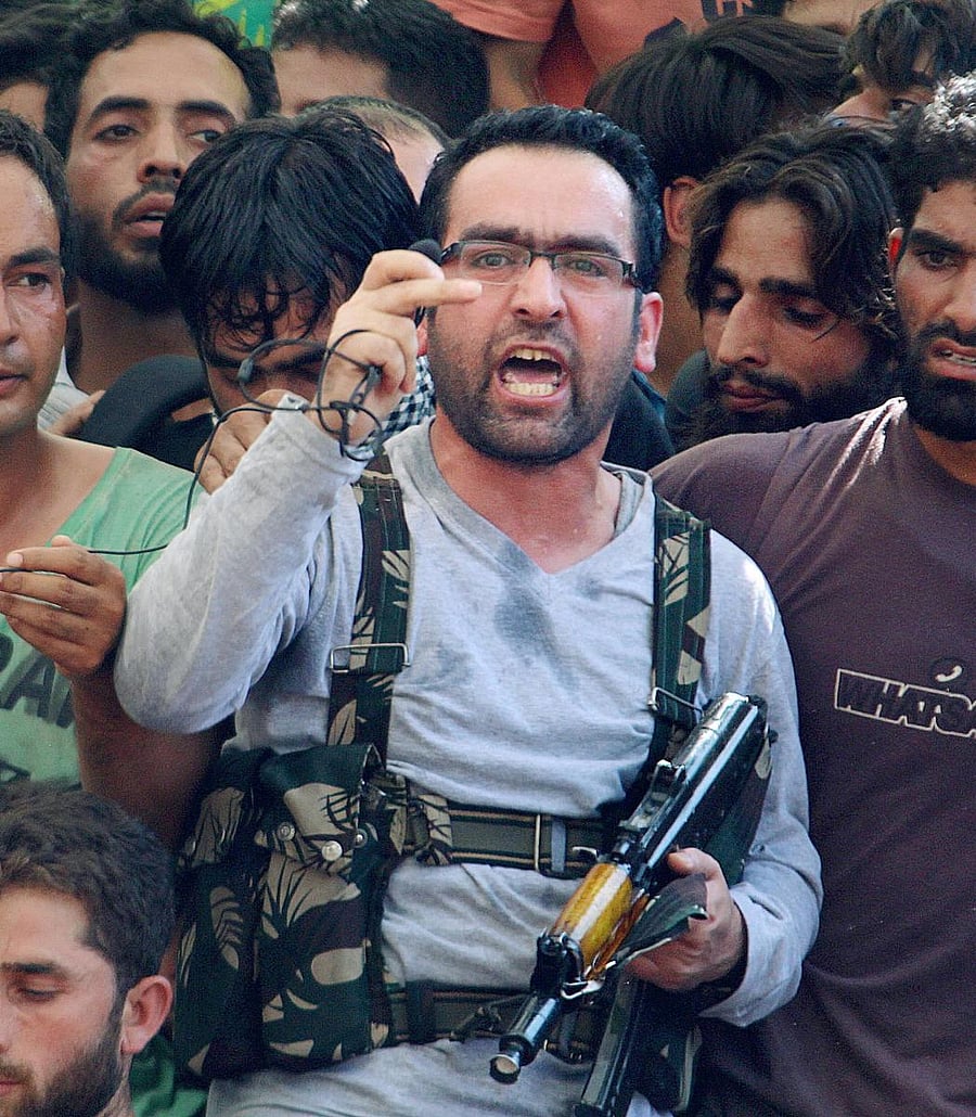 Commander-in-Chief of Hizbul Mujahideen Riyaz Naikoo. Naikoo was killed in an encounter with security forces at Beighpora area in Pulwama district of South Kashmir on Wednesday, May 6, 2020. (PTI Photo)