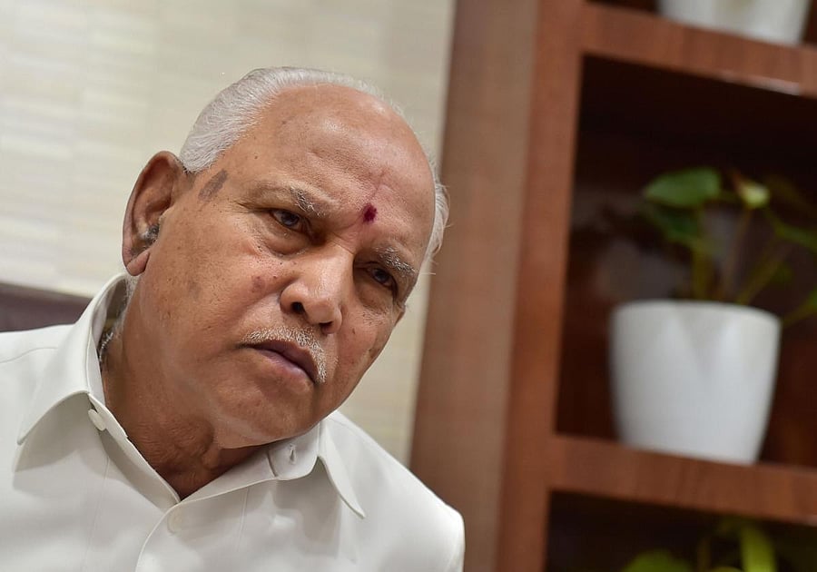 Karnataka Chief Minister B S Yediyurappa. Credit: PTI Photo