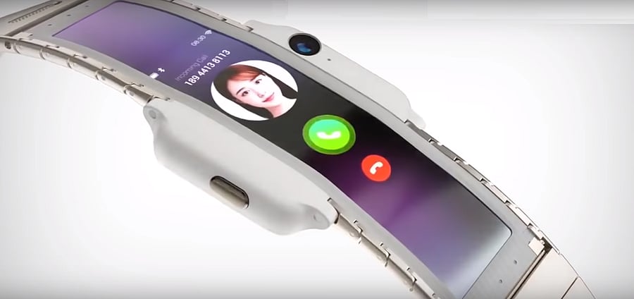 ‘Nubia Alpha’ is a wearable smartphone with flex screen technology that allows it to be wrapped around your wrist.