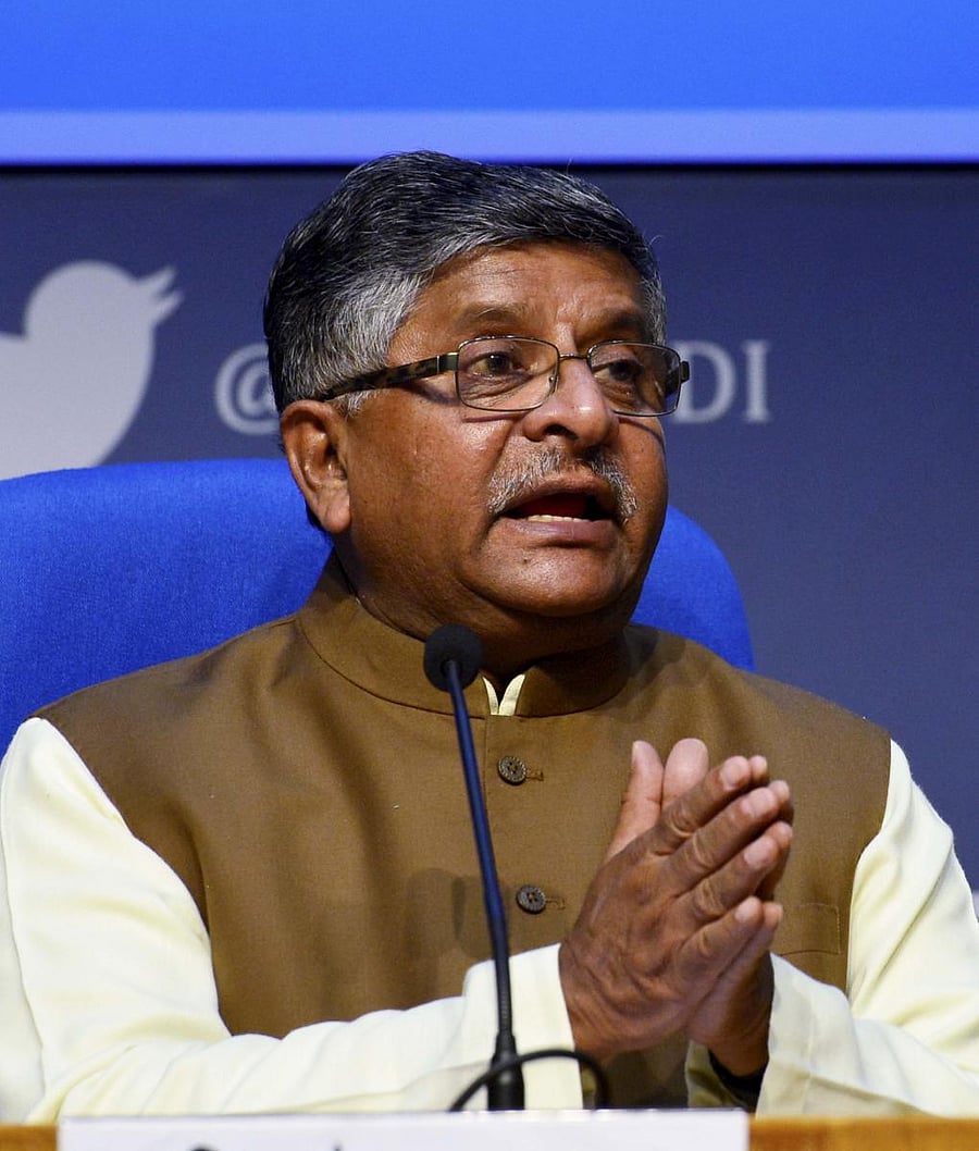 Ravi Shankar Prasad. PTI/file