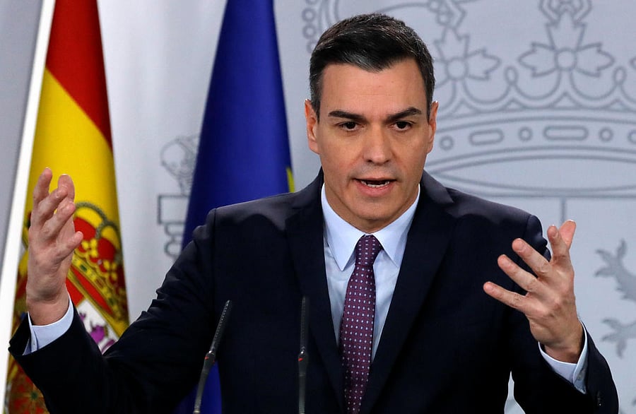 Spain's Prime Minister Pedro Sanchez. (Reuters Photo)