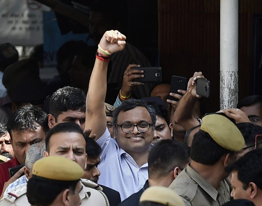 Karti, son of former finance minister P Chidambaram. (PTI file photo)
