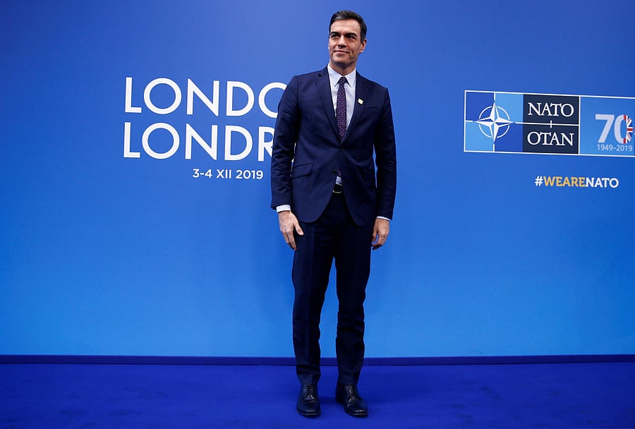 Spain's acting Prime Minister Pedro Sanchez. Photo by REUTERS.