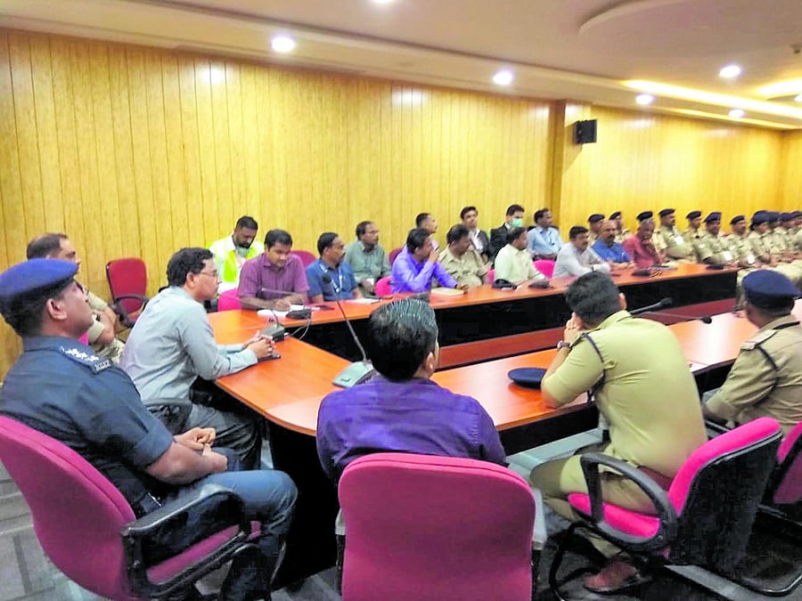 An awareness programme on coronavirus was conducted by Bengaluru-based four-member National Disaster Response Force Team at Mangalore International Airport.