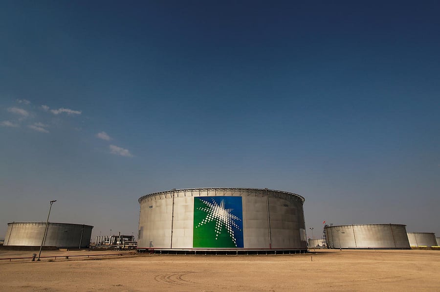 In theory, Saudi Aramco has to pay about $75 billion in dividends to the Saudi government after its initial public offering last year but analysts say its free cash flow is not expected to cover that amount. (Reuters)
