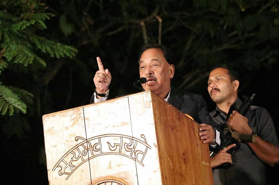 Rane had left the Congress, formed the Maharashtra Swabhiman Paksha and came to the NDA fold. Photo/Facebook (Narayan Rane)