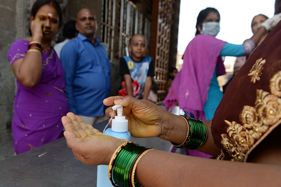 The raw materials have been procured from Kolkata the official said and the cost of the sanitizer has been fixed at Rs 310 per litre although it is currently not for commercial use.(Credit: AFP Photo)