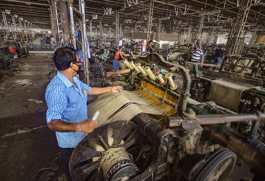 Jute industry's loss has been seen as gain to the plastic sector, he said, adding that dilution of mandatory jute packaging has taken place during the lockdown. (Credit: PTI Photo)