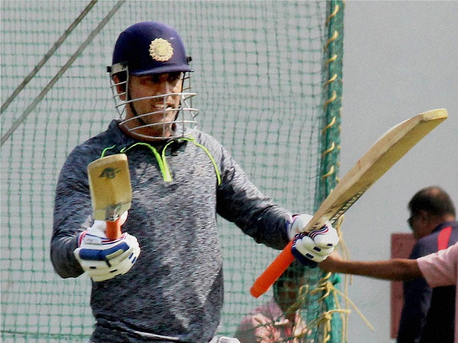 The 35-year-old Dhoni, under whom India had won two World Cups and a Champions Trophy title, stunned the fraternity yesterday night by relinquishing the captaincy, barely 11 days before the ODI series against England. PTI Photo.