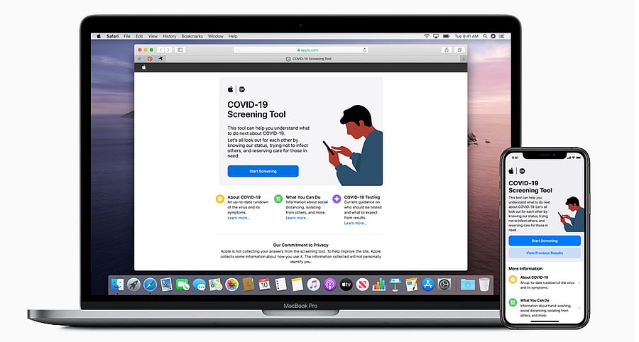 Apple's COVID-19 app and webpage (Picture Credit: Apple)