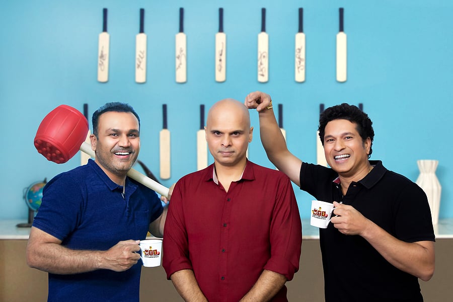 Sachin, Sehwag and Vikram.