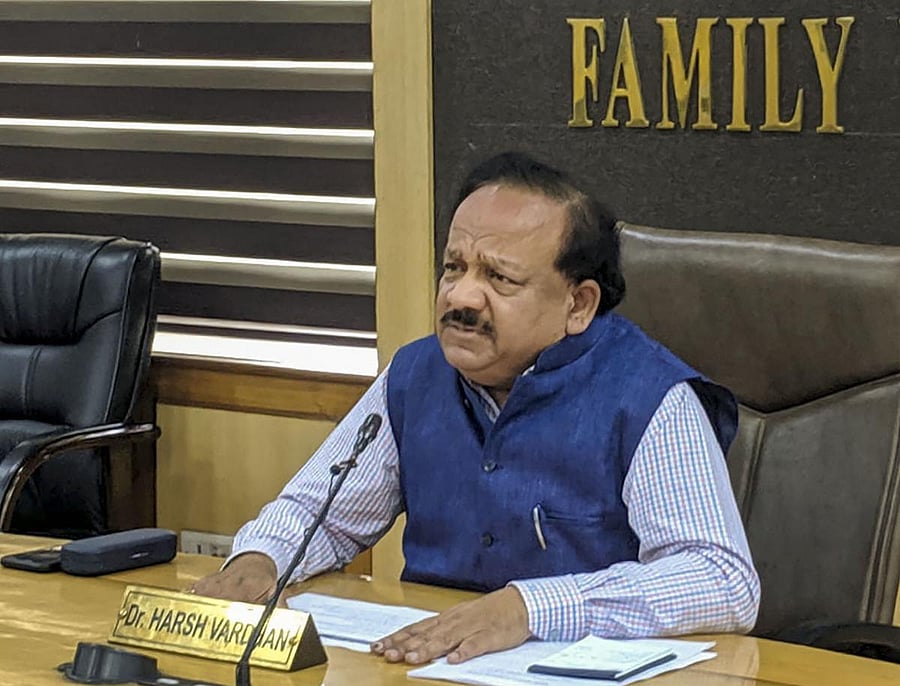 Union Health Minister Harsh Vardhan (PTI Photo)