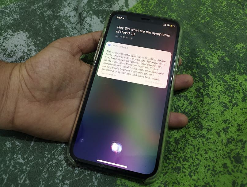 Apple voice-assistant Siri can answer queries on COVID-19 in India (DH Photo/Rohit KVN)
