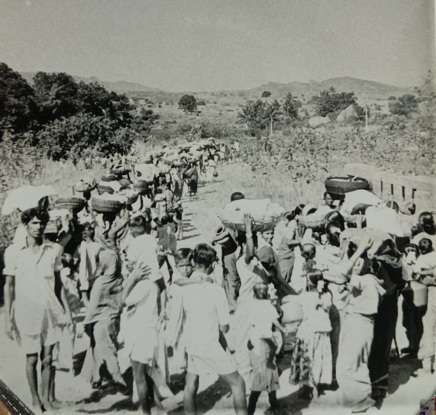 Village in procession. Credit: G K Karanth
