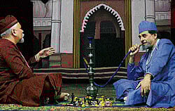 Hilarious :A scene from the play Shatranj ke Khiladi that was staged as part of a tribute to Munshi Premchand.