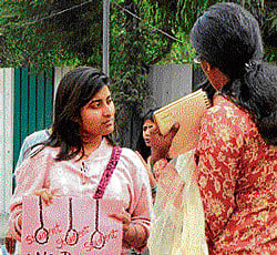 miffed Students protest against denial of Special chance to give their exams at a later date.