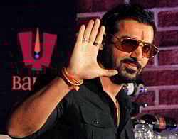 Bollywood actor John Abraham attends a promotional event for the forthcoming film 'Shootout at Wadala' in Mumbai on April 16, 2013. AFP PHOTO