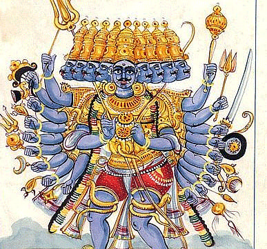 Ravana, King of Lanka. Wikipedia Image