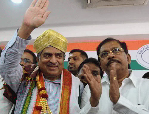 Infosys co-founder Nandan Nilekani is all set to contest from Bangalore South. DH Photo