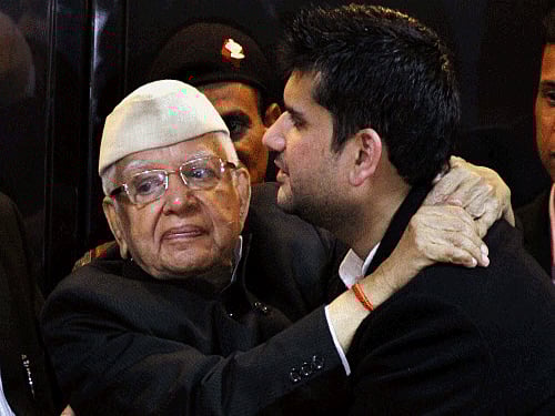 Veteran Congress politician N D Tiwari recently accepted Rohit Shekhar as his son. PTI