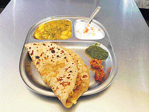 Lip-smacking: The paratha combo.
