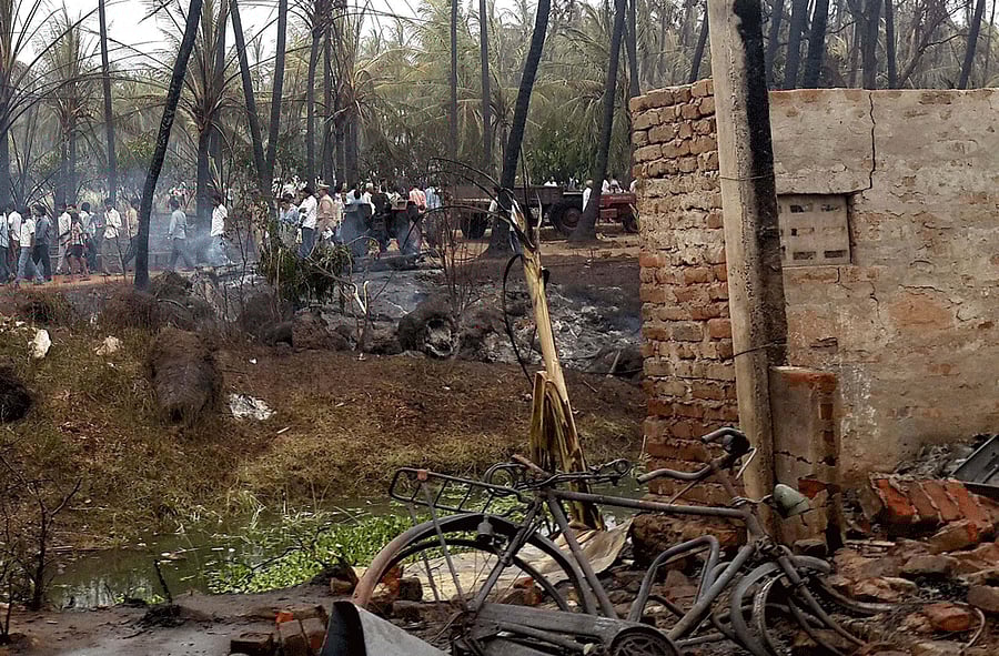 Andhra Pradesh Police today filed a fresh case against state-run GAIL in connection with yesterday's blaze, apparently caused by leakage in its gas pipleline in East Godavari district, even as the death toll rose to 16 with a child succumbing to injuries. PTI photo