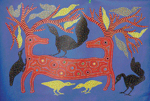 Back to their roots: Colourful tribal motifs in Bhil paintings Photo by author