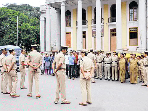 A senior police officer said, "Jagadish, the police inspector, was suspended as he failed to conduct a fair investigation into an accident in which a man was killed. Due to his negligence, an innocent man would have been jailed. Based on a tip-off, we went to the police station and the incident came to light upon enquiry." DH photo for representation