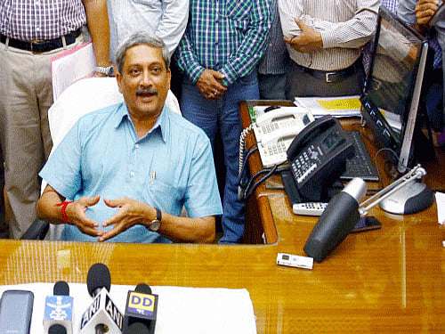Union Defence Minister Manohar Parrikar, pti file photo