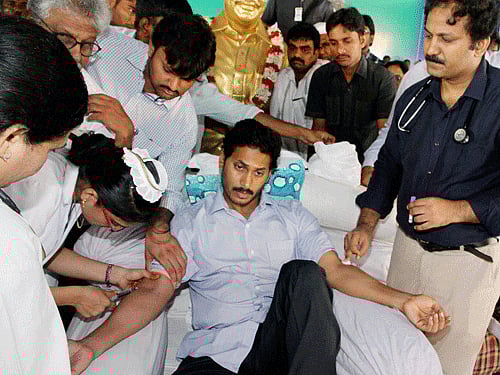 YSRC chief YS Jagan Mohan Reddy. PTI file photo