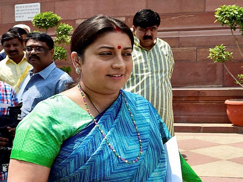 HRD Minister Smriti Irani. PTI file photo