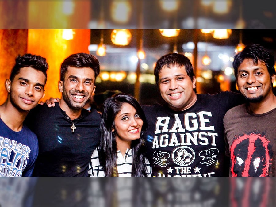 In good company: (From left) Antony, Ashley, Tanushree, Mark and Naresh.