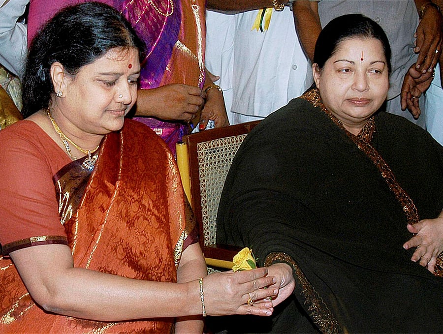 Jayalalithaa, her close aide and current AIADMK General Secretary V K Sasikala and two others were accused of amassing disproportionate assets to the tune of Rs 66.65 crore during her first term as the chief minister from 1991 to 1996. PTI file photo