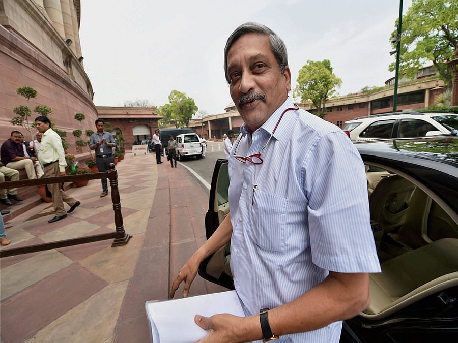 Former Defence Minister Manohar Parrikar. Press Trust of India file photo