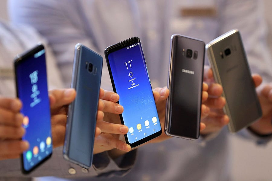 The flagship smartphones will be available in India starting May 5, 2017 across select retail stores. Associated Press and Press Trust of India file photo