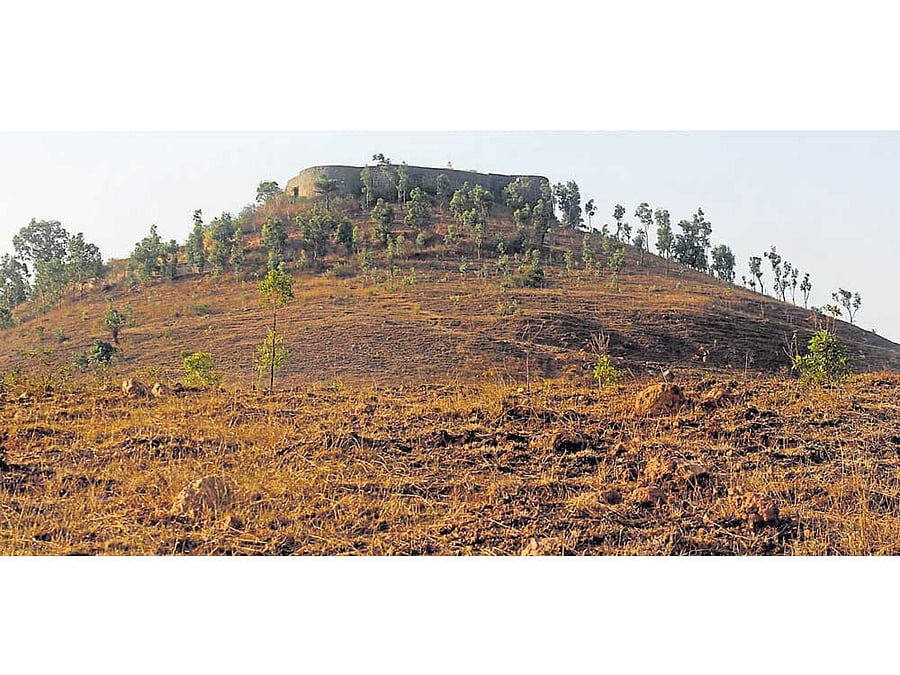 Strategically placed: A view of the fort from the base. Photo by Siddhi Doddanavar.
