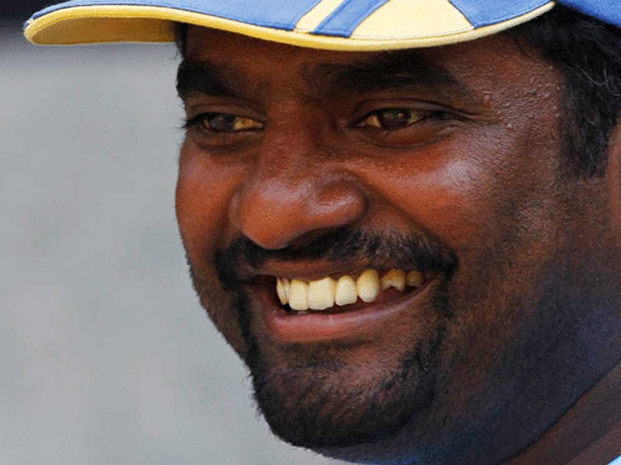 The Sri Lankan spin great was honoured during the innings break of the India versus Sri Lanka Champions Trophy match at The Oval.