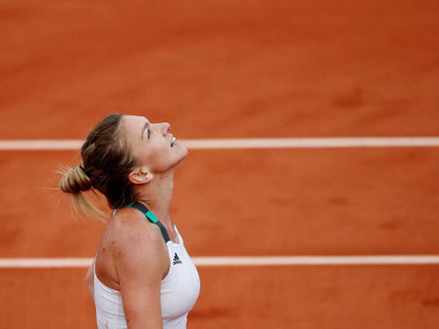 Simona Halep. Reuters image.