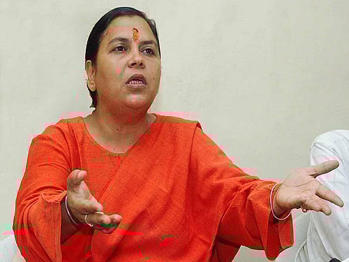 Bharti made the statement when Israel's Ambassador to India Daniel Cameron called on her earlier in the day, according to an official statement. File Photo