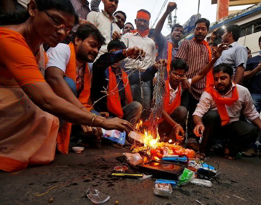 A report in the state-run China Daily today said that India would this month impose anti-dumping duties on 93 products imported from China. Reuters File Photo