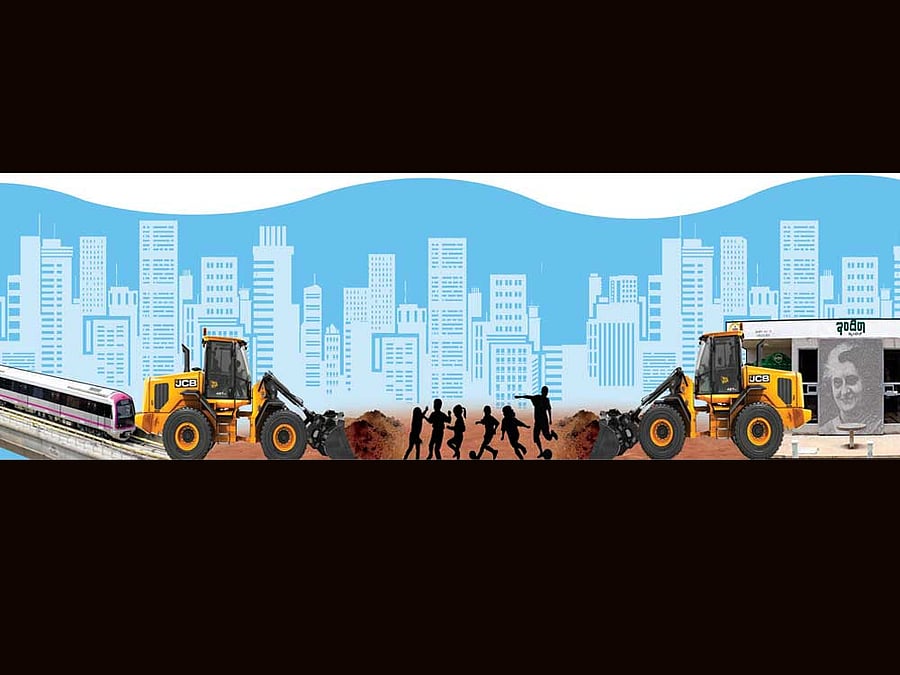 Ironically, in most of these cases, the Bruhat Bengaluru Mahanagara Palike (BBMP) itself is guilty of encroachments. DH graphics