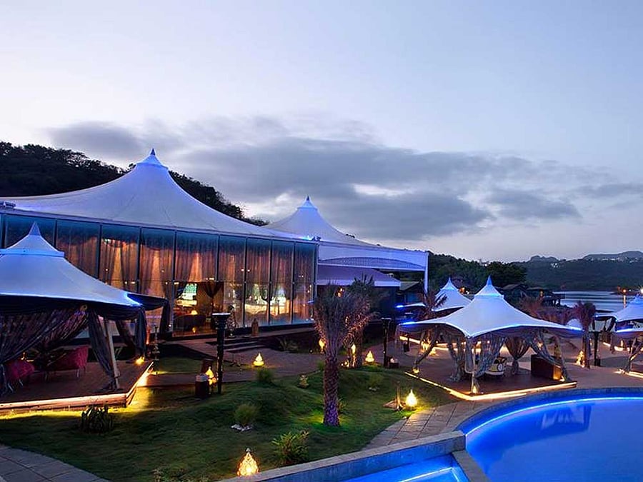 The property, described by the liquidator as an 'ultra-exclusive chartered city' that includes timber chalets, modern villas, golf course, hospital, school and airport, among other amenities. Facebook/@aambyvalleycity