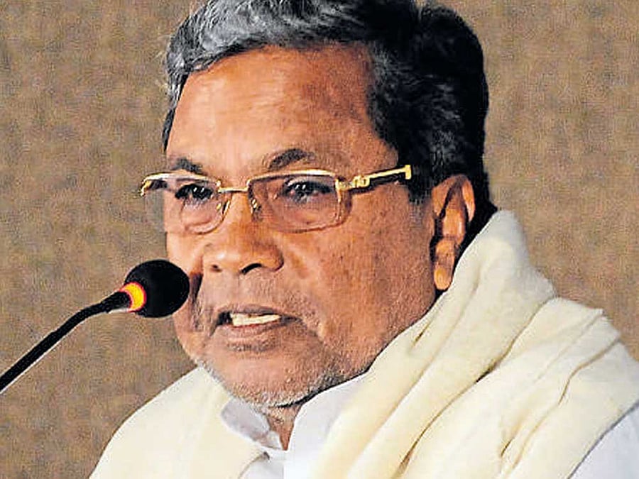 In picture: Chief Minister Siddaramaiah. File Photo.