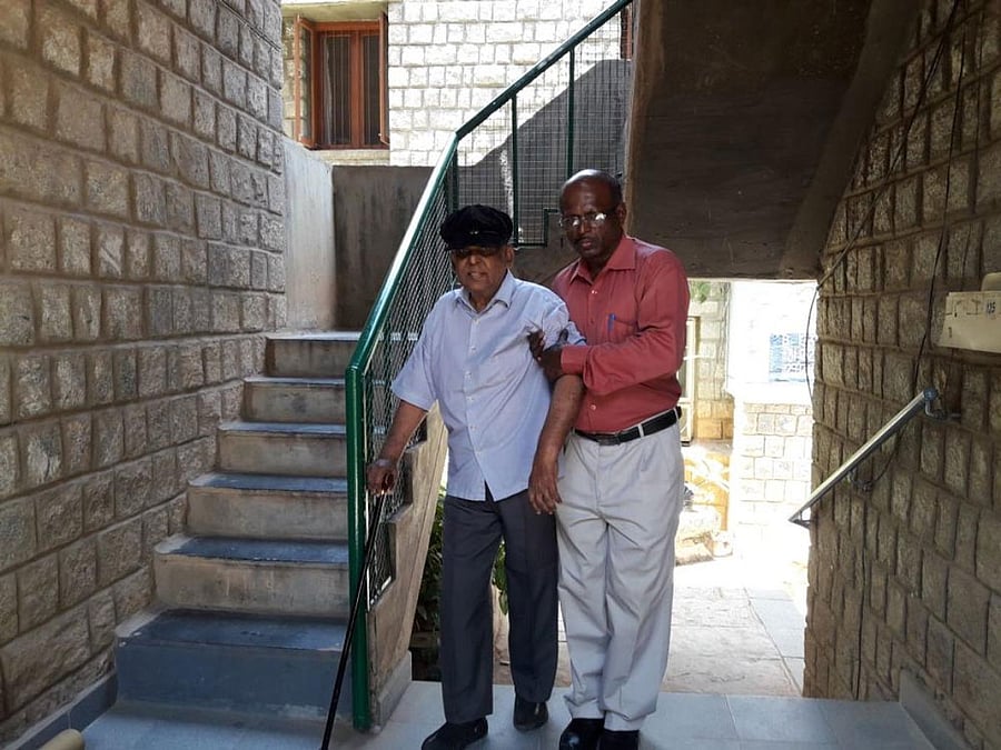 Ex-servicemen are engaged as Care Buddies to support the elderly.
