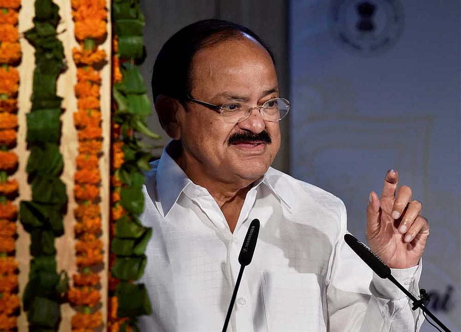 Vice president M Venkaiah Naidu. PTI file photo