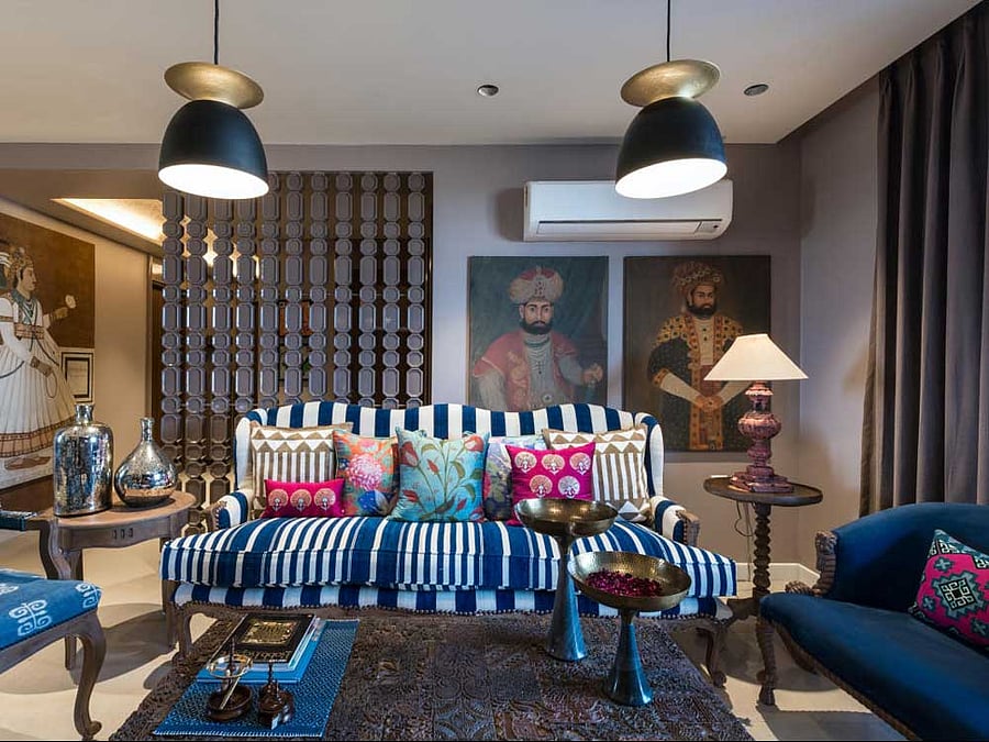 Changing the drapes and furnishings are the easiest ways to add a festive look to your home. photos courtesy:  shantanu Garg Designs & handikart