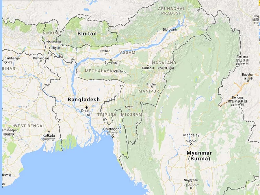 Zorinpui was selected for a new land custom station along the Indo-Myanmar border in Mizoram for the Kaladan multi-modal project. Screengrab.