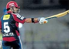 Captains knock: Delhi Daredevils skipper Gautam Gambhir acknowledges the cheers after reaching his half-century in Chennai on Thursday. PTI