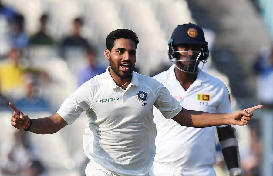 Bhuvneshwar Kumar was the most impressive Indian bowler at Kolkata. PTI